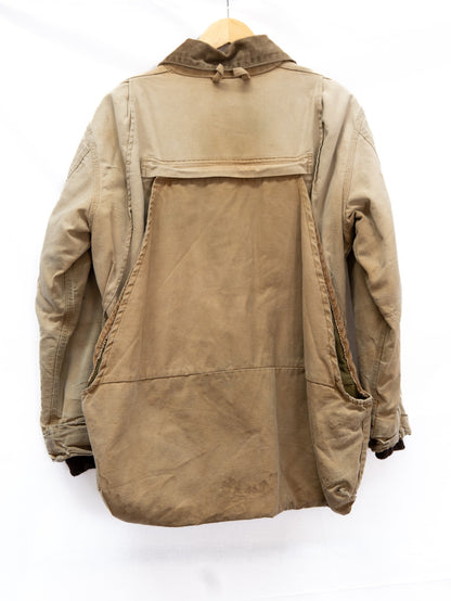 Cream Contrast-Collar Chore Jacket — garment photograph 2