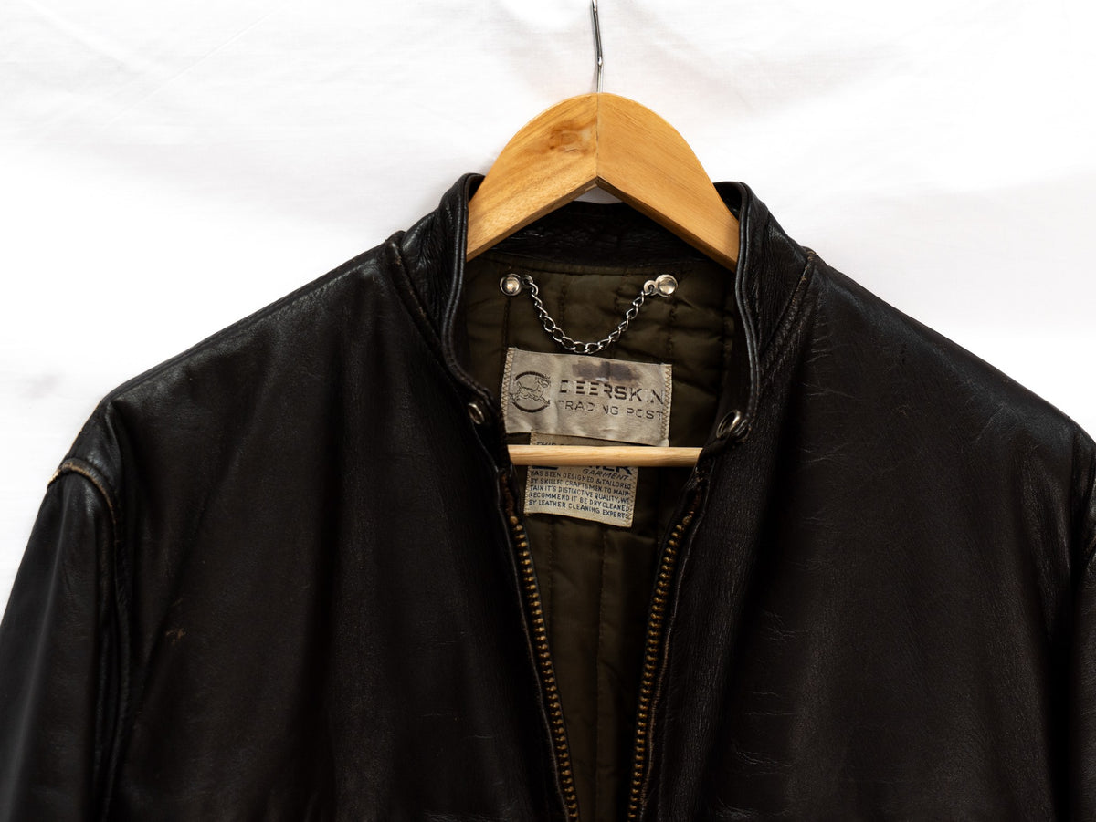 Dark Brown Zip Bomber Jacket — garment photograph 2