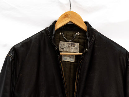 Dark Brown Zip Bomber Jacket — garment photograph 2