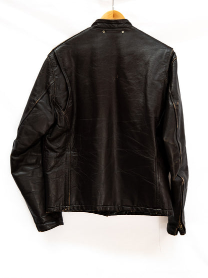 Dark Brown Zip Bomber Jacket — garment photograph 3