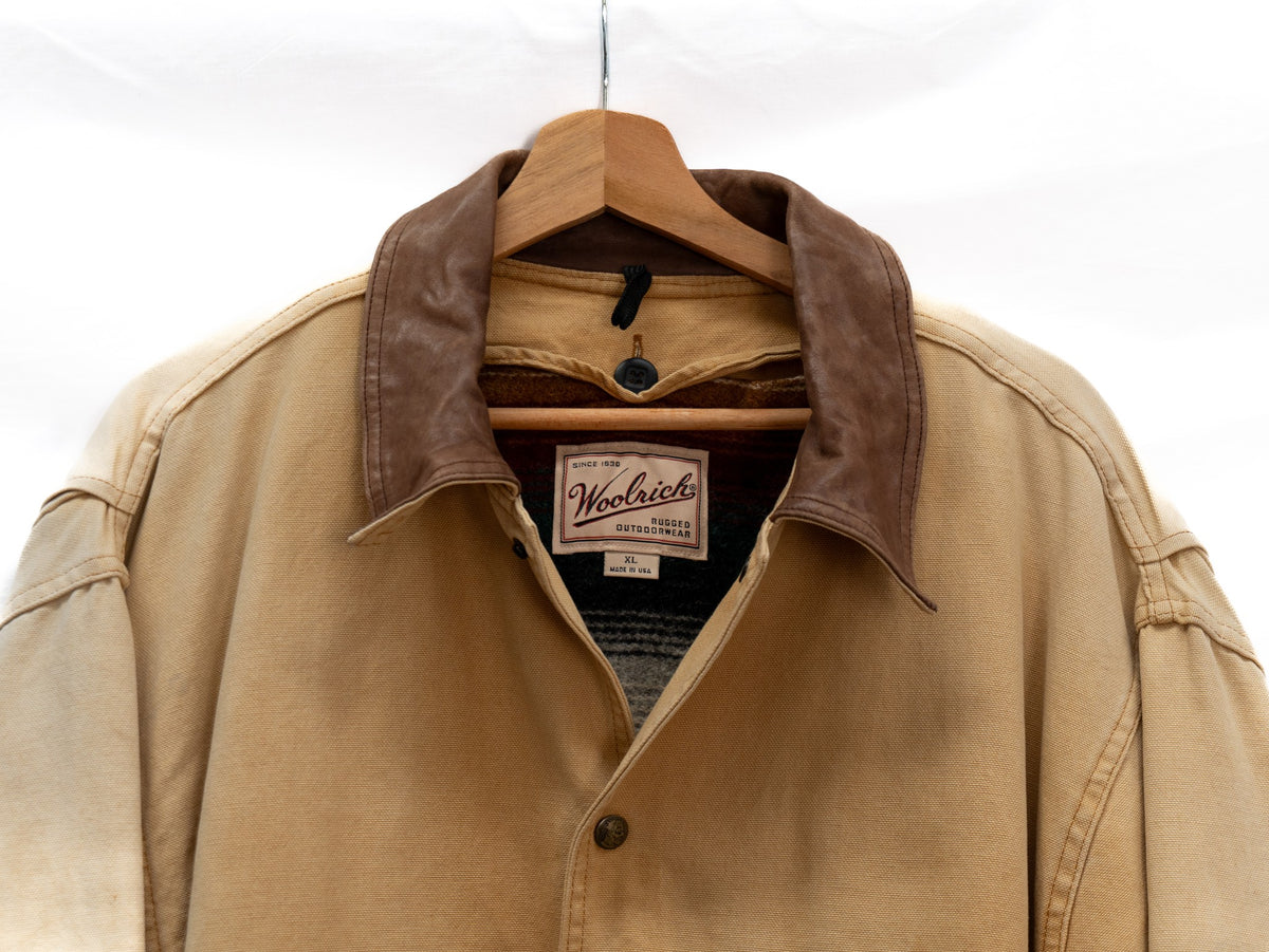 Tan Coach Jacket with Dark Collar — garment photograph 2