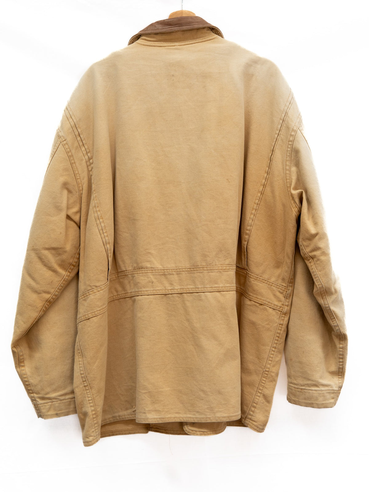 Tan Coach Jacket with Dark Collar — garment photograph 3