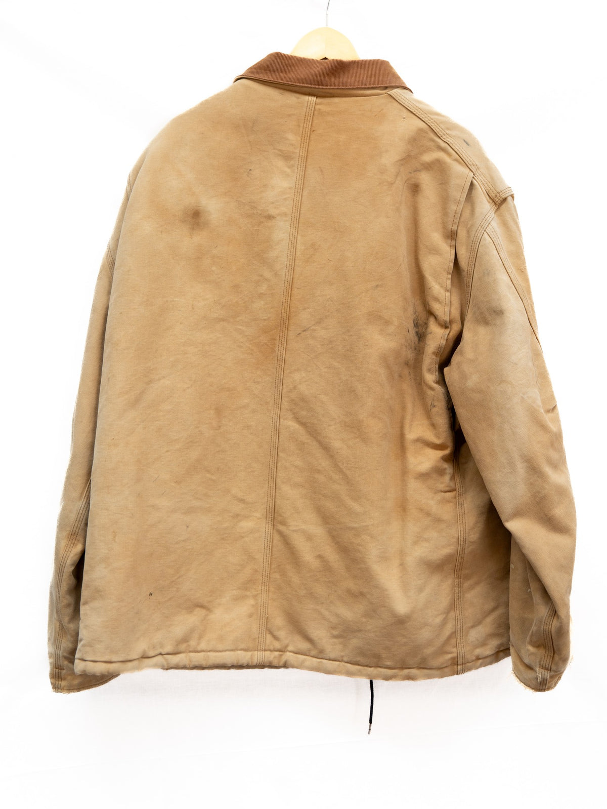 Carhartt Tan Patched Work Jacket — garment photograph 3