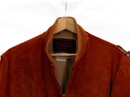 Rust Zip Bomber Jacket — garment photograph 3