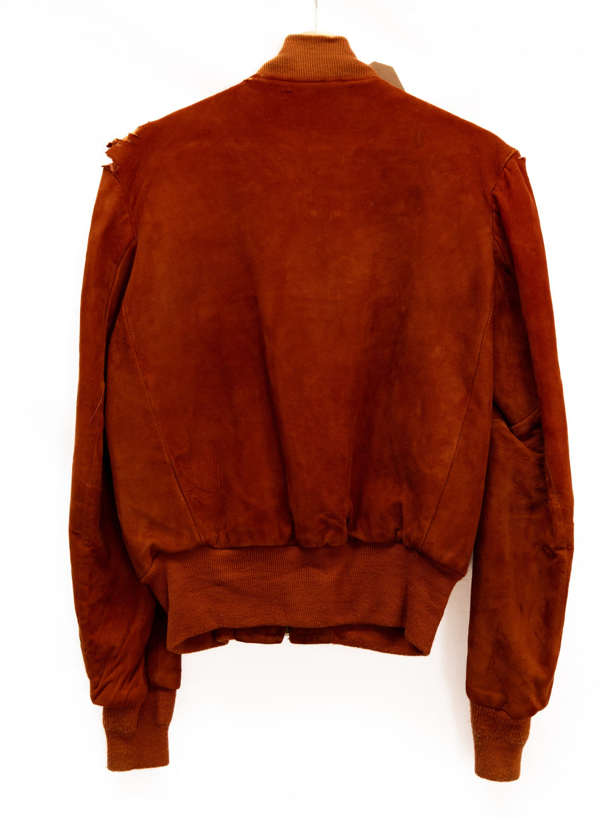 Rust Zip Bomber Jacket — garment photograph 2