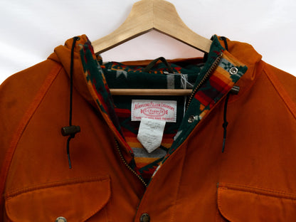 Orange Hooded Utility Jacket — garment photograph 2