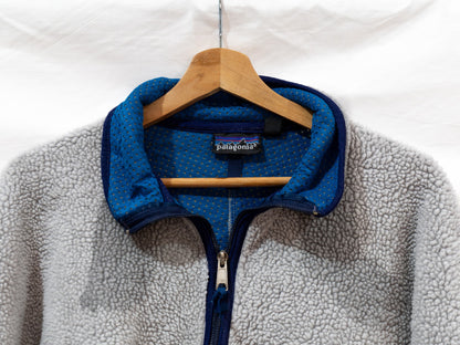 Grey Fleece with Navy Zip & Blue Collar — garment photograph 2