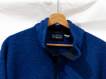 Blue Textured Zip Fleece — garment photograph 2