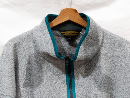 Grey Fleece with Teal & Blue Trim — garment photograph 2