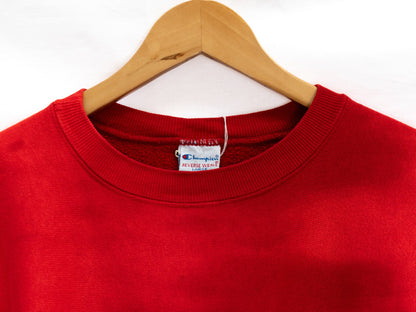 Champion Red Logo Sweatshirt — garment photograph 2