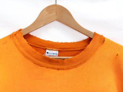 Champion Orange Logo Sweatshirt — garment photograph 3