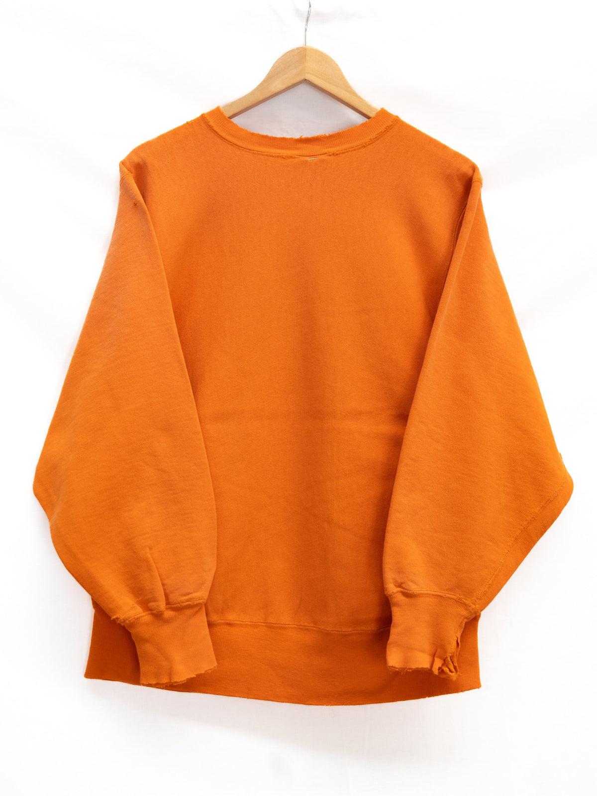 Champion Orange Logo Sweatshirt — garment photograph 2