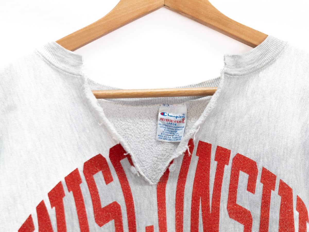 Wisconsin College Sweatshirt — Grey — garment photograph 3