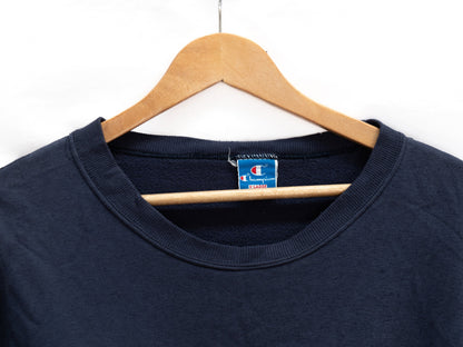 Michigan College Sweatshirt — Navy — garment photograph 2