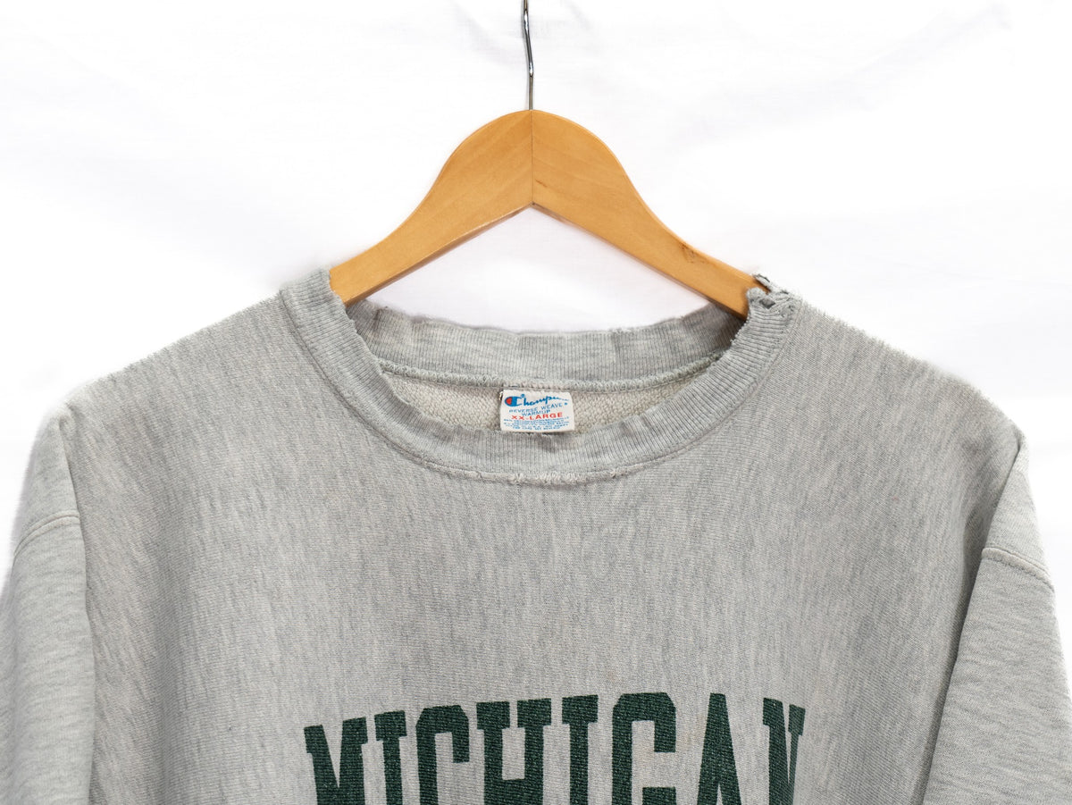 Michigan State Sweatshirt — Grey — garment photograph 2