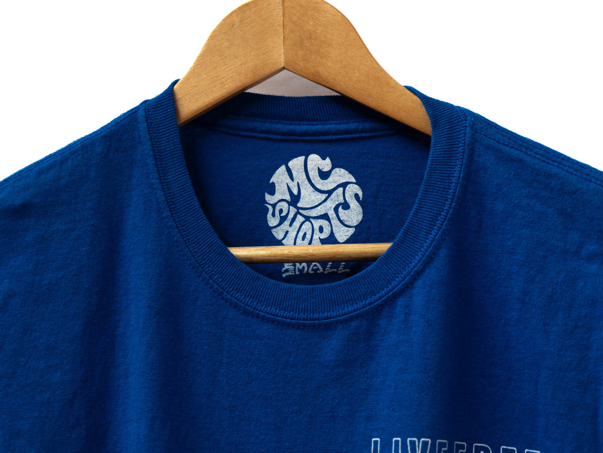 Live Free or Die Riding T-Shirt — Blue — garment photograph 3