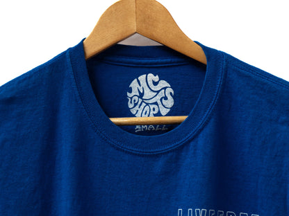 Live Free or Die Riding T-Shirt — Blue — garment photograph 3