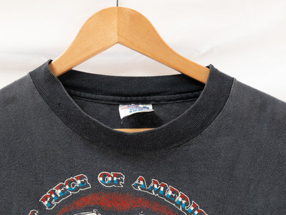 Skull Motorcycle Graphic T-Shirt — garment photograph 2