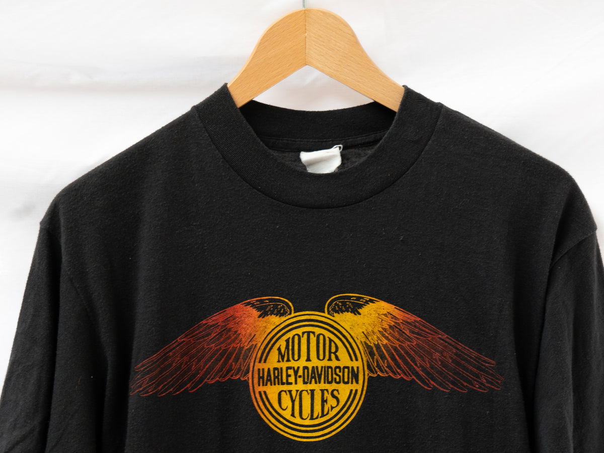 Motorcycles Sunset Logo T-Shirt — garment photograph 2