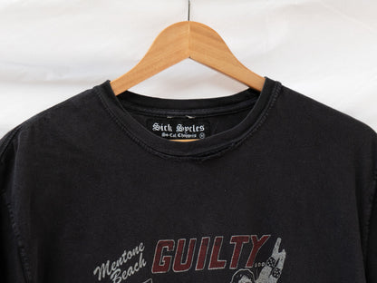 Guitar Graphic T-Shirt — Black — garment photograph 2