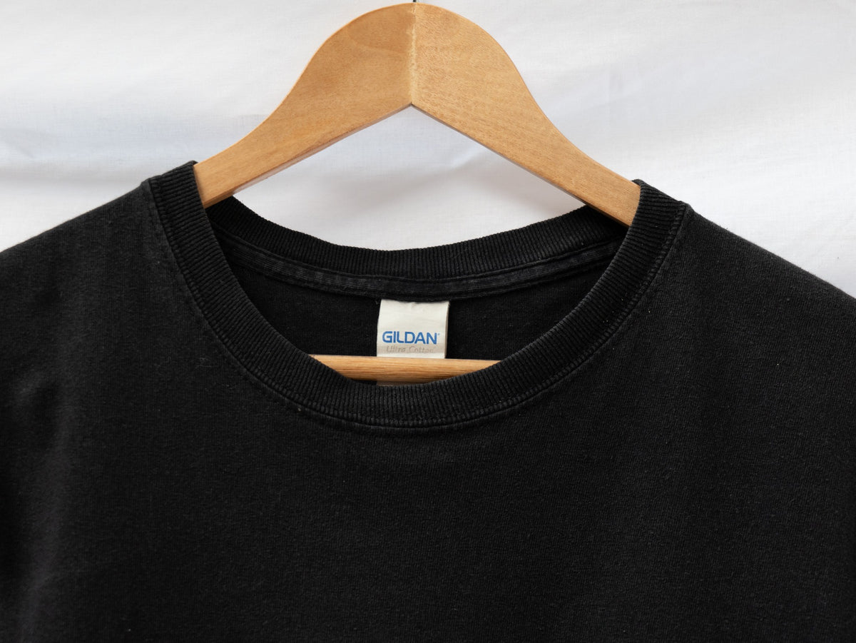 Black Motorcycle Emblem T-Shirt — garment photograph 3