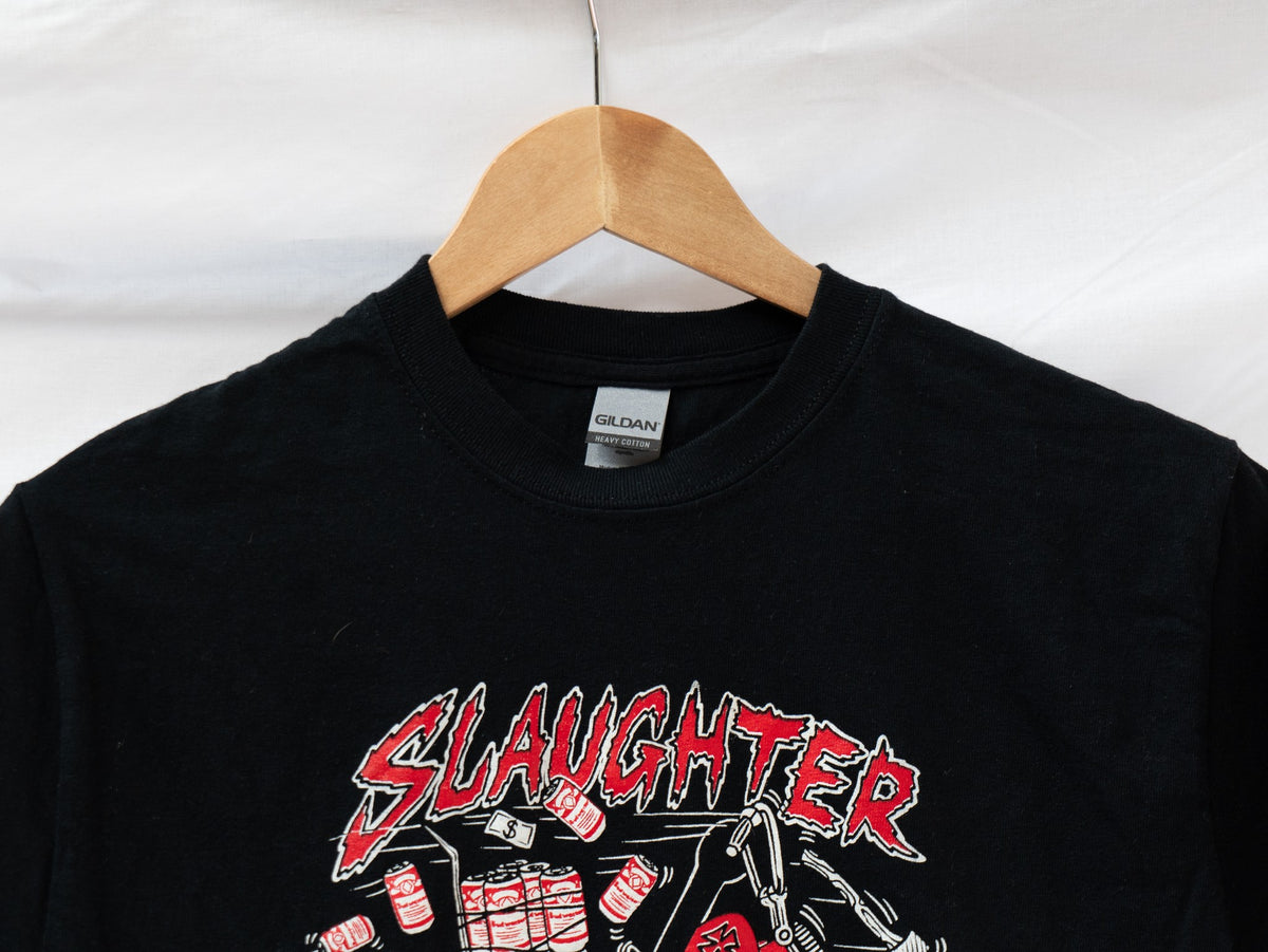Slaughter Luck Motorcycle T-Shirt — garment photograph 3