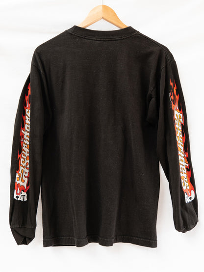 Black Long Sleeve Pocket T-Shirt — garment photograph 3