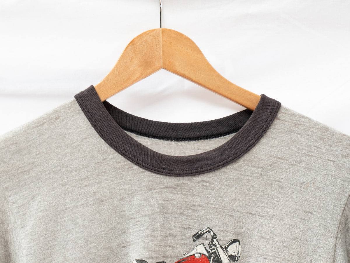 Harley-Davidson Motorcycle Ringer T-Shirt — garment photograph 2